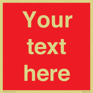 Custom Prohibition: Blank (red) sign